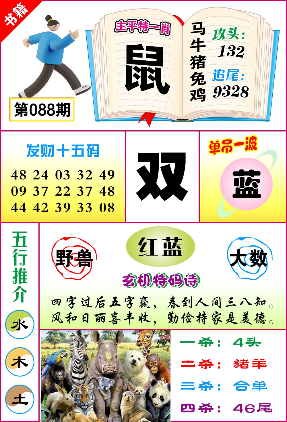 088期澳门钻石十五码[图]