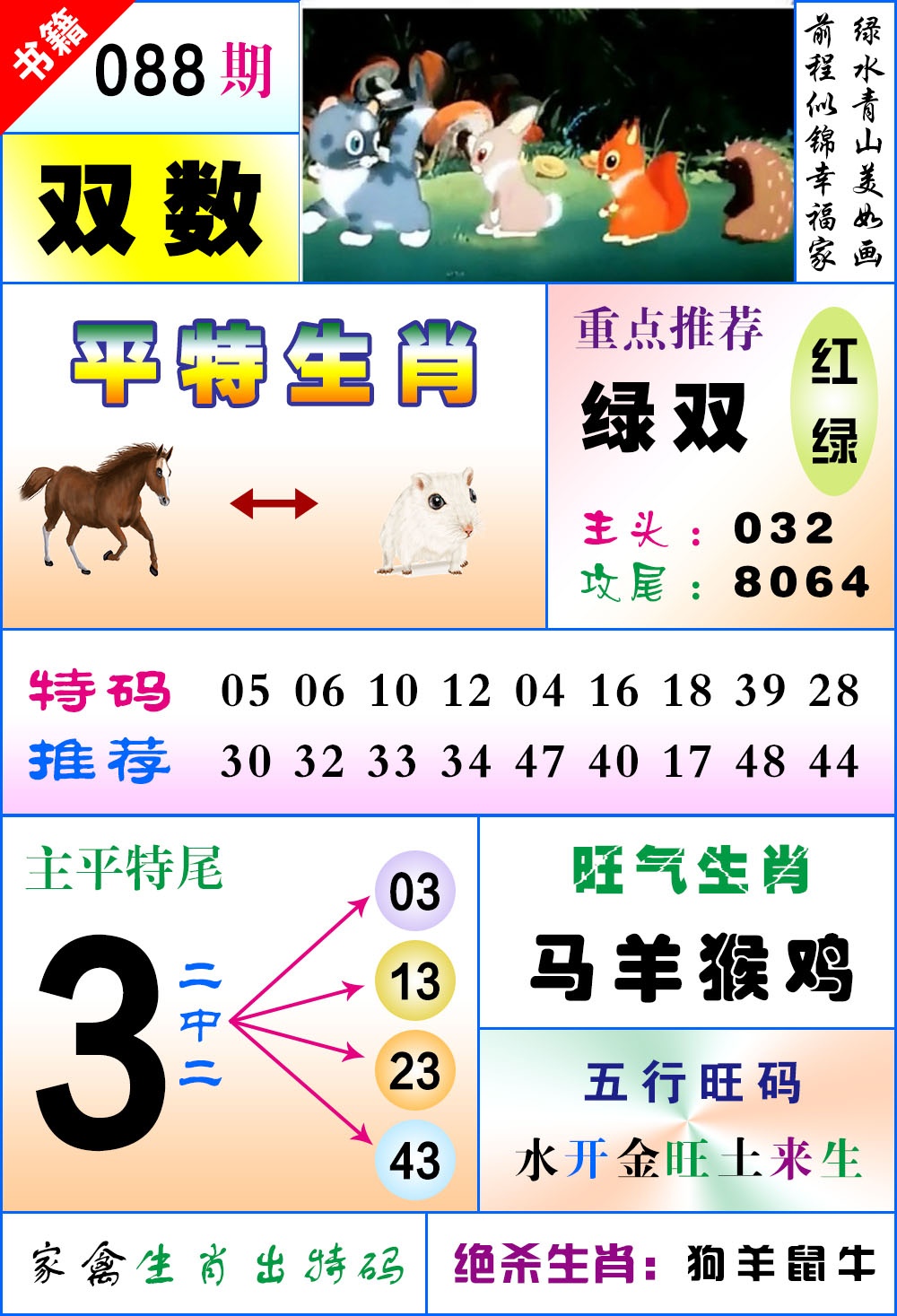 088期澳门风水平特[图]
