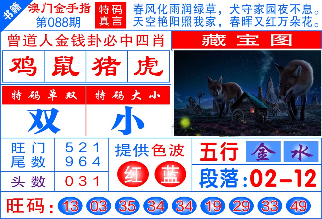 088期澳门金手指[图]