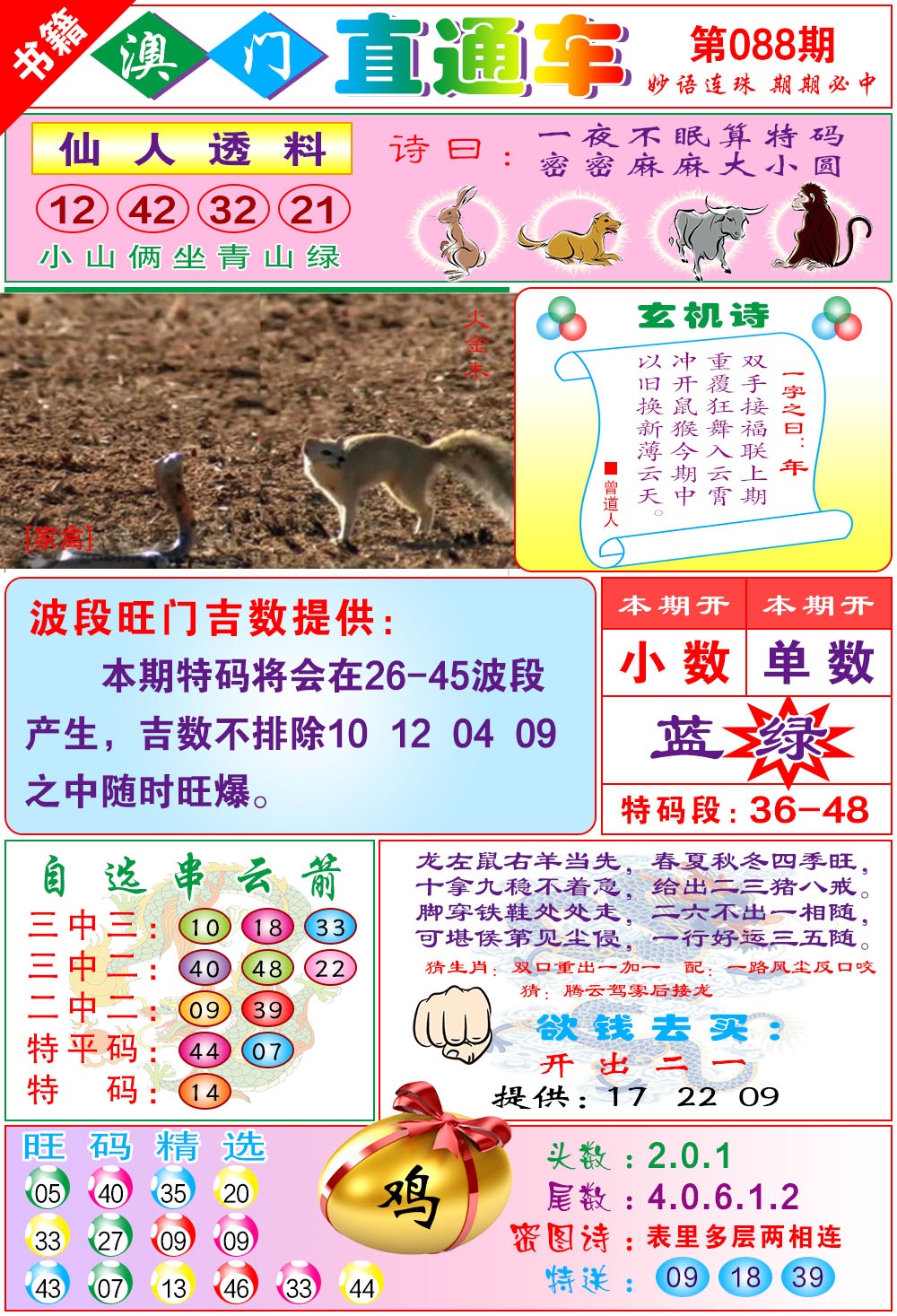 088期白姐直通车[图]